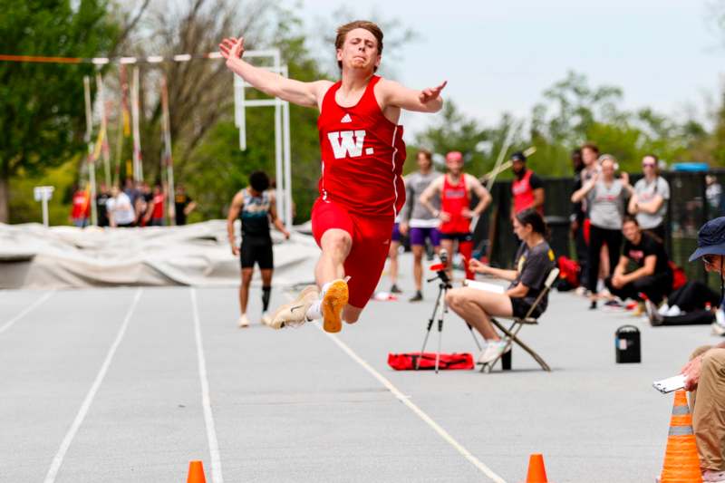 a man jumping in the air