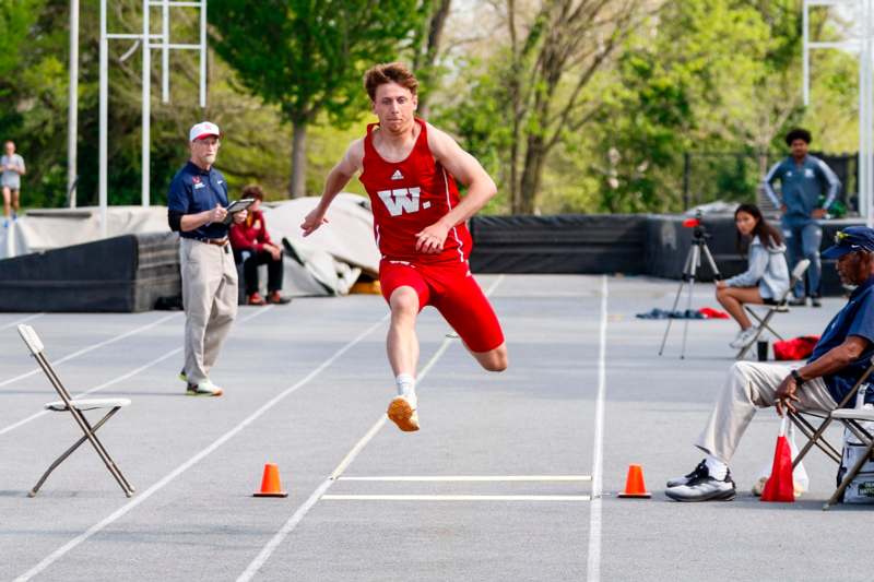 a man jumping in the air