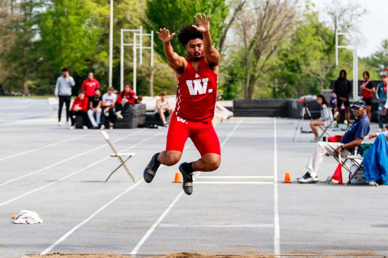 a man jumping in the air