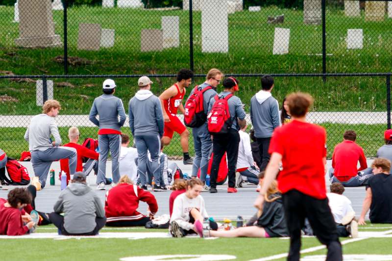a group of people on a field