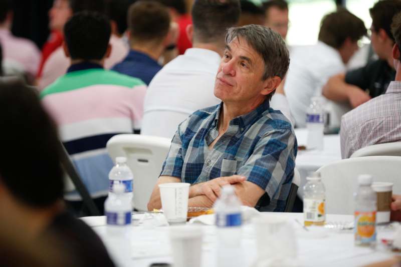 a man sitting at a table