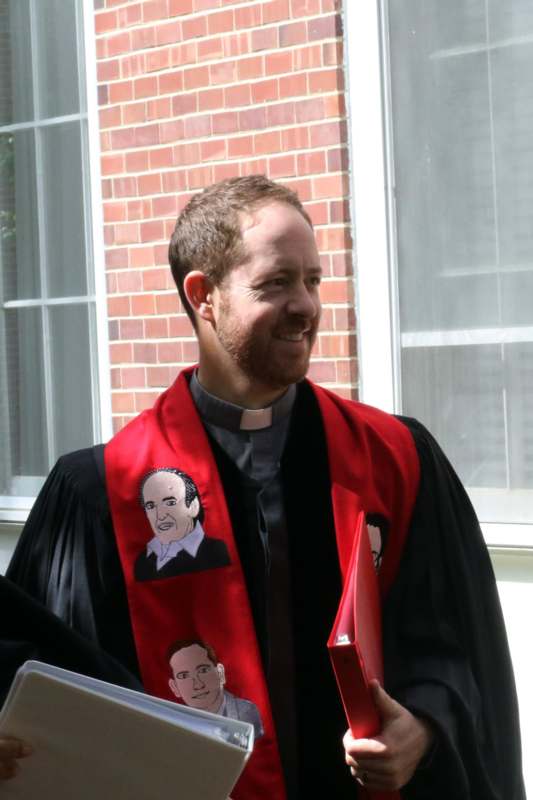 a man in a robe