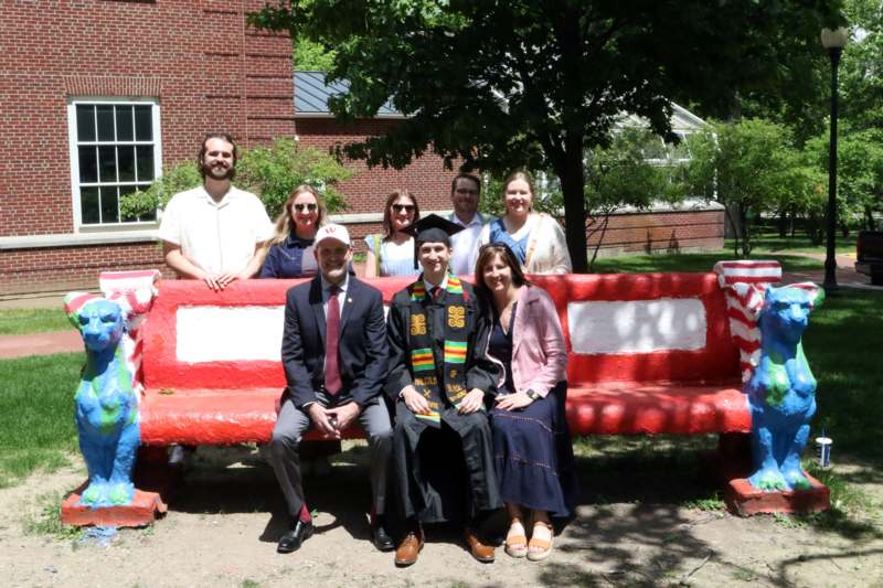 a group of people posing for a photo
