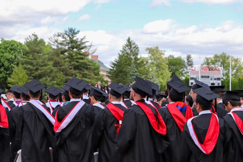 a group of people in graduation gowns