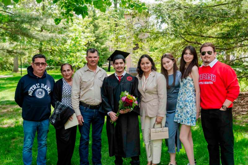 a group of people posing for a photo
