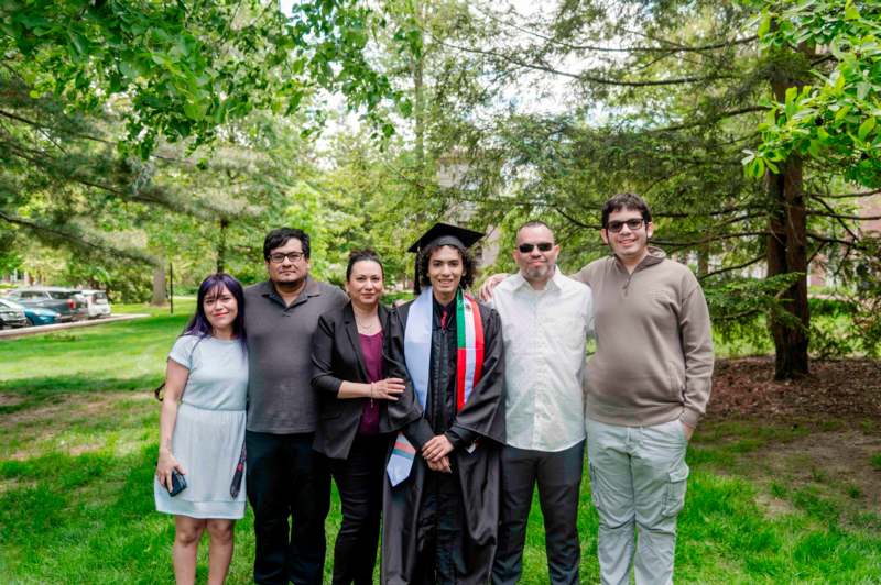 a group of people posing for a photo