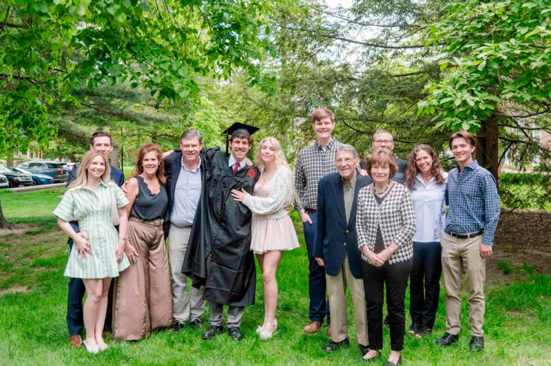 a group of people posing for a photo