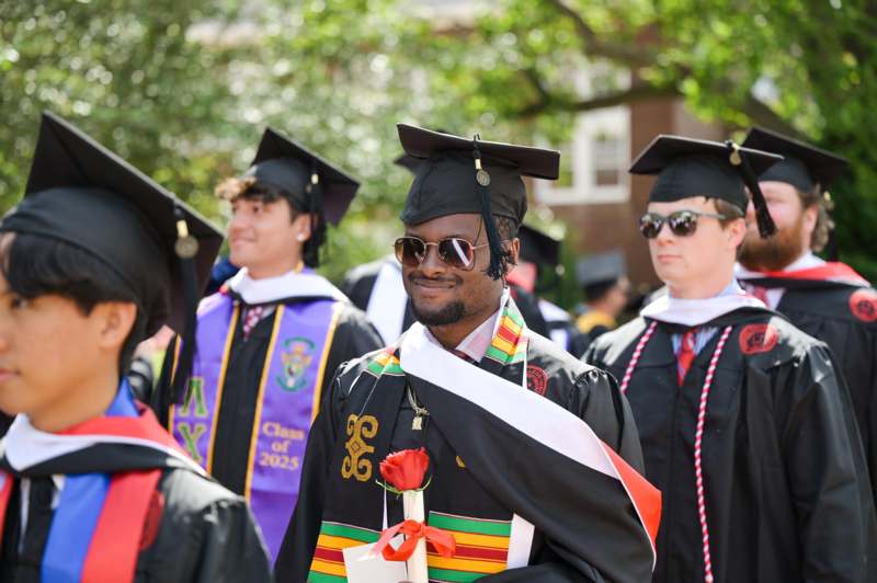 a group of people in graduation gowns
