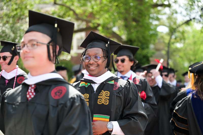 a group of people in graduation gowns