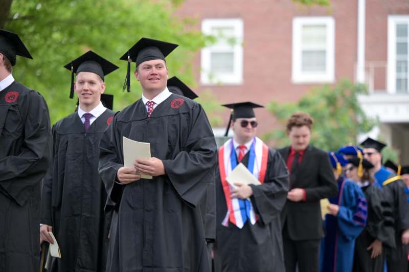 a group of people in graduation gowns
