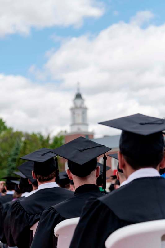 a group of people in graduation gowns