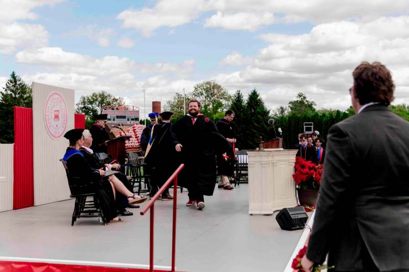 a group of people in graduation gowns