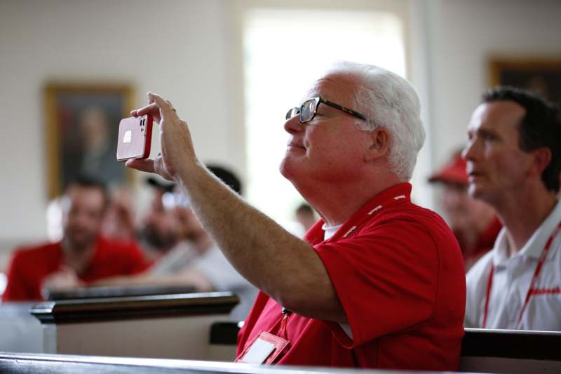 a man taking a selfie
