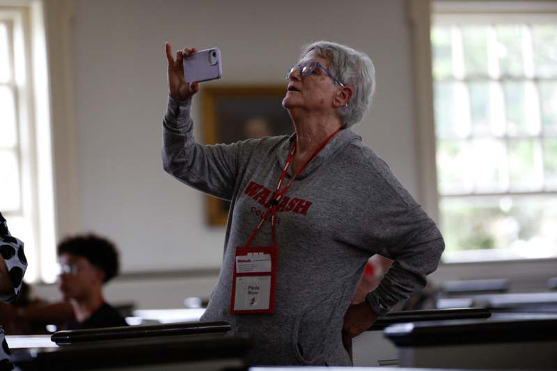 a woman taking a selfie