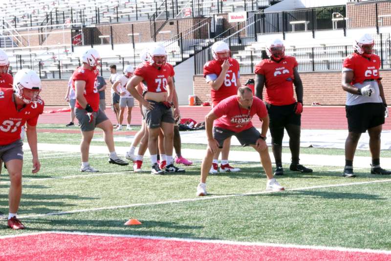 a group of football players on a field