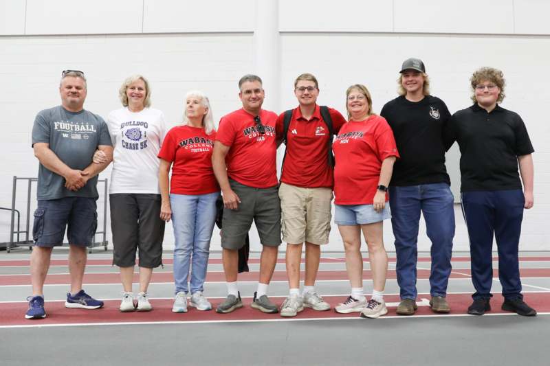 a group of people posing for a photo