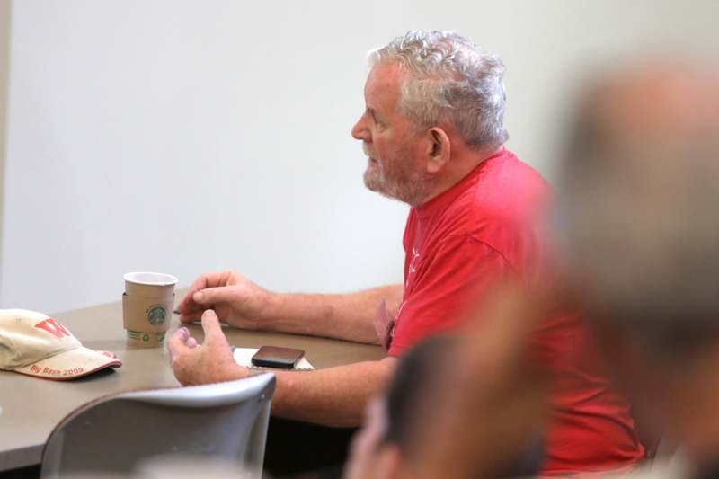 a man sitting at a table