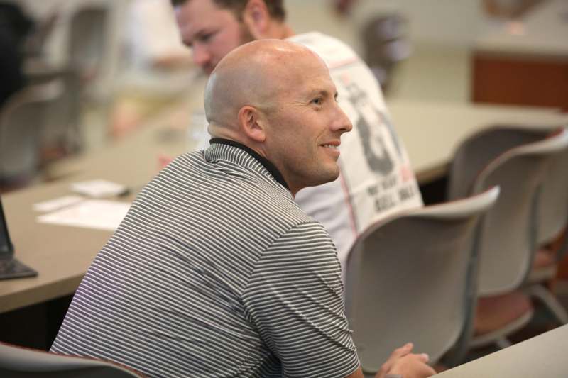 a man sitting at a table