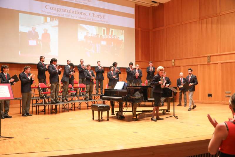 a group of people on a stage