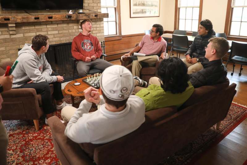 a group of people sitting on a couch