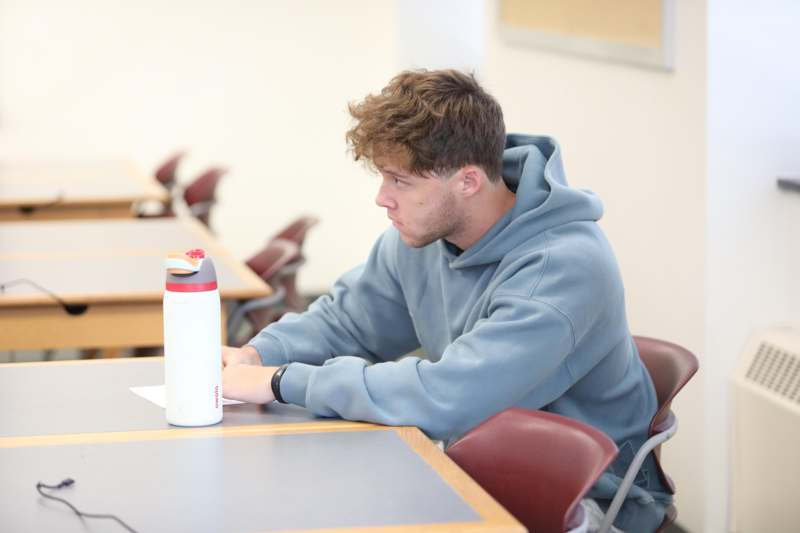 a man sitting at a table
