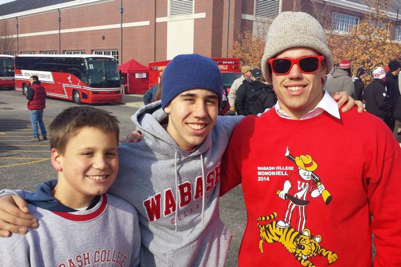 a group of boys posing for a picture
