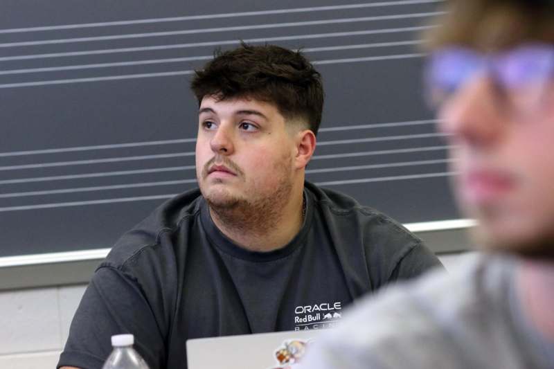 a man sitting at a table
