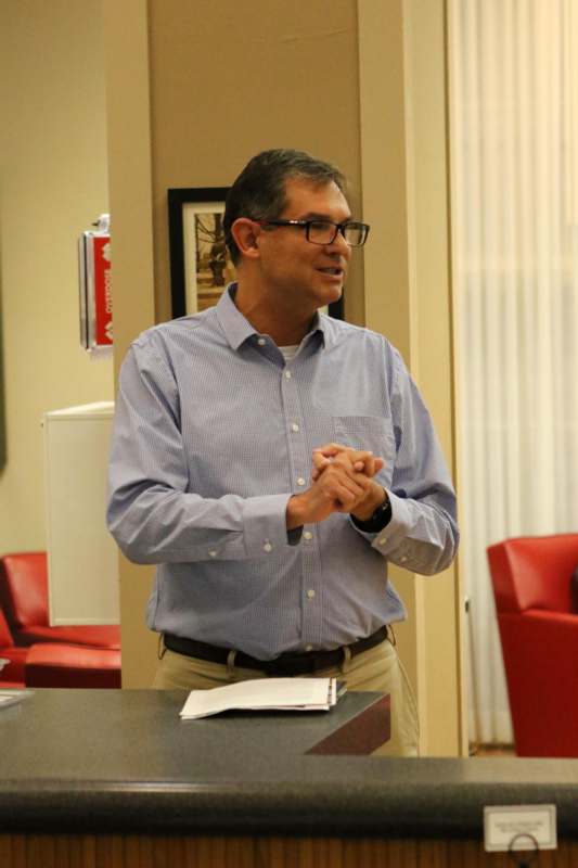 a man standing in a room