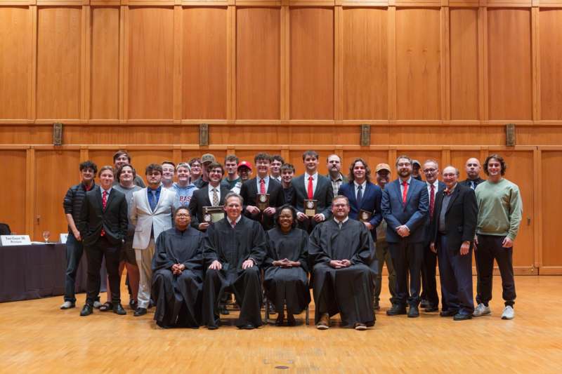 a group of people posing for a photo