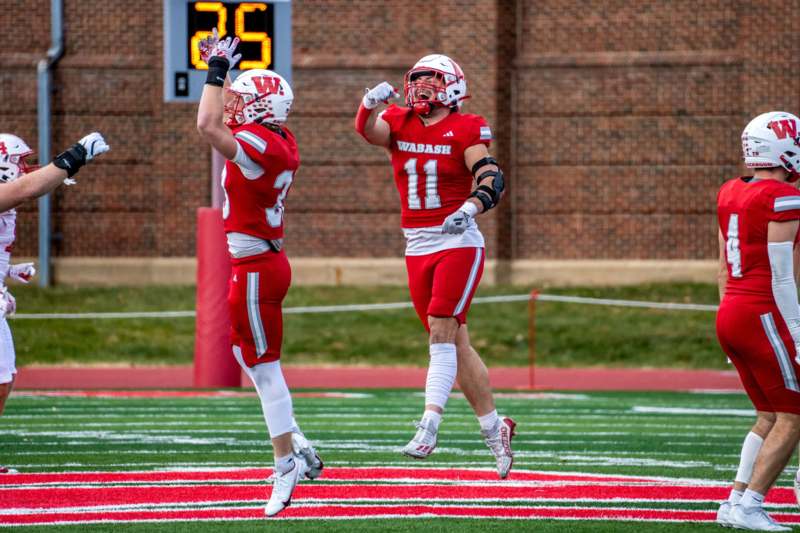 two football players on a field