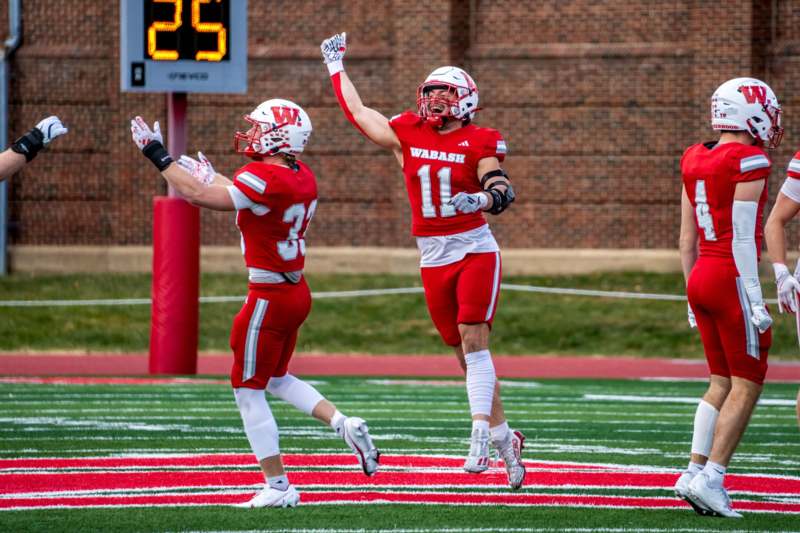 two football players on a field