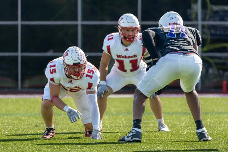 a group of football players on a field