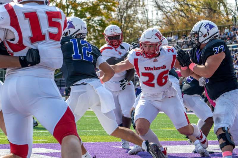 a group of football players on a field