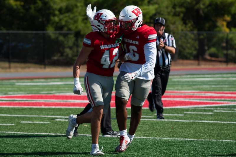 two football players on a field