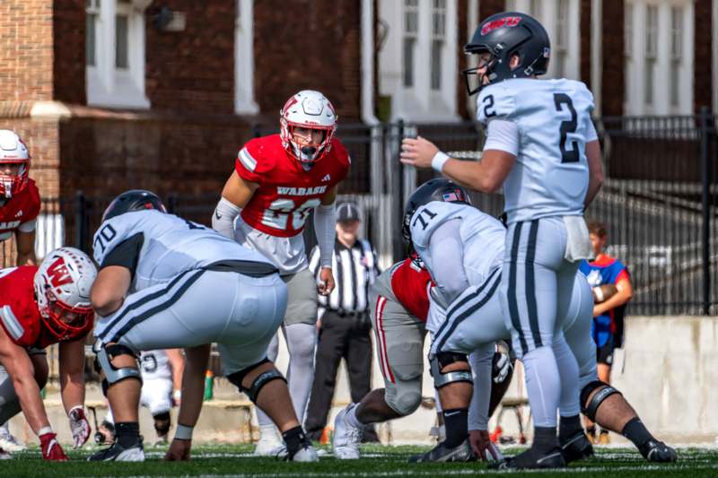 a group of football players on a field