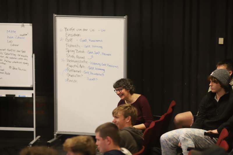 Classroom: THE 101 with Professor Heidi Vogel - a woman sitting in a chair in front of a whiteboard