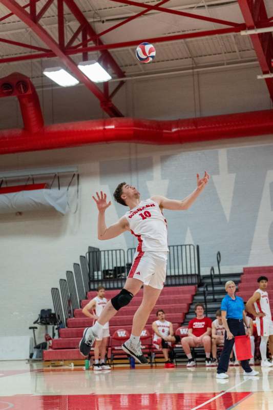 a man jumping in the air