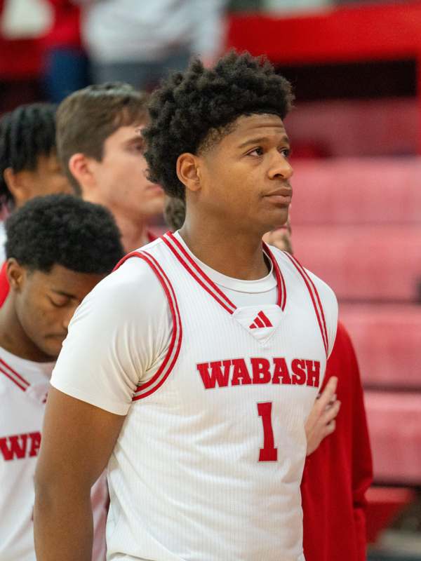 a man in a basketball jersey