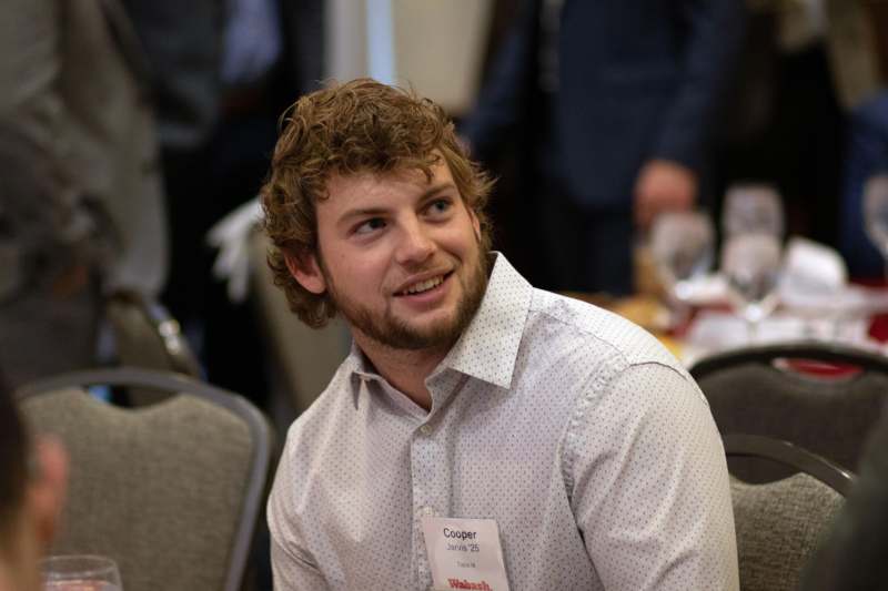 a man sitting in a room