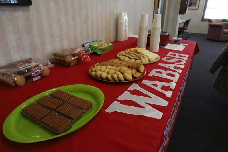 a table with food on it
