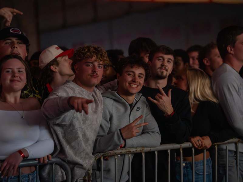 a group of people posing for a photo