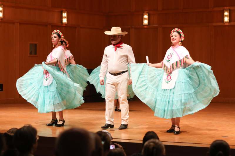 a group of people on a stage