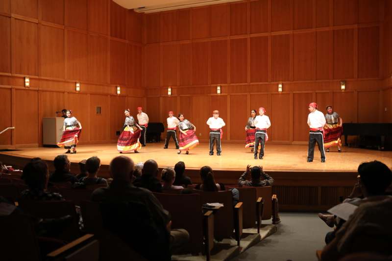 a group of people on a stage