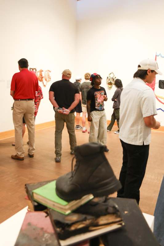 a group of people in a room