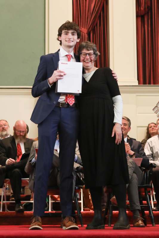 a man and woman posing for a photo