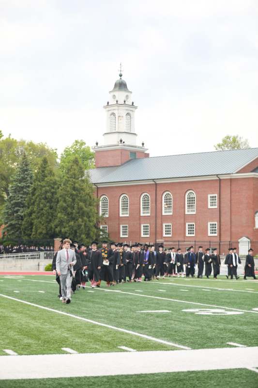 a group of people in graduation gowns