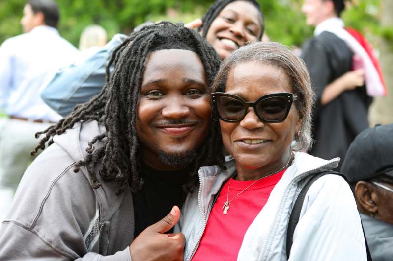 a man and woman posing for a picture