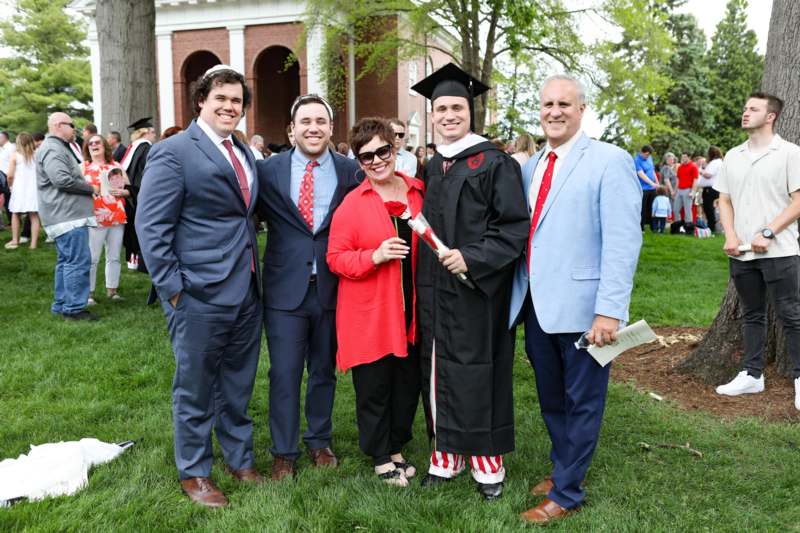 a group of people posing for a photo
