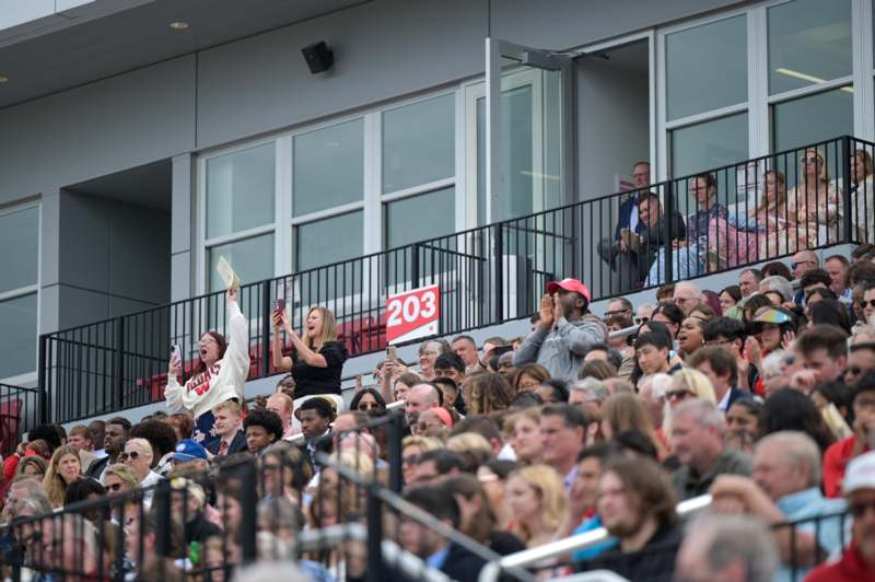 a crowd of people in a stadium
