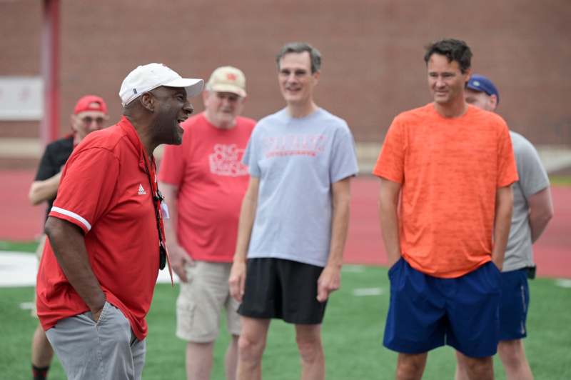 a group of men on a field